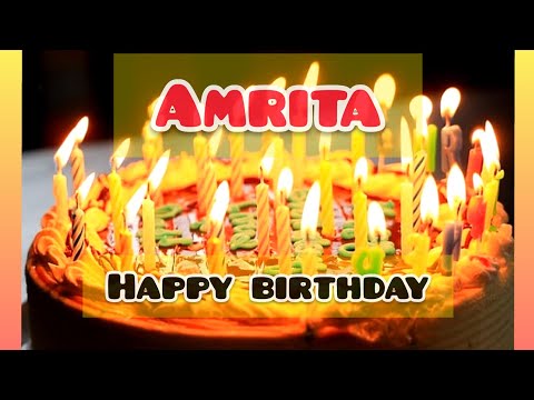 Happy birthday AMRITA || Amrita name happy birthday Video