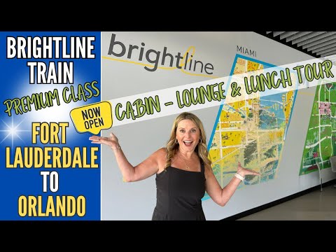 BRIGHTLINE Train Ride - Fort Lauderdale to Orlando - PREMIUM Class Full Review - Walt Disney World