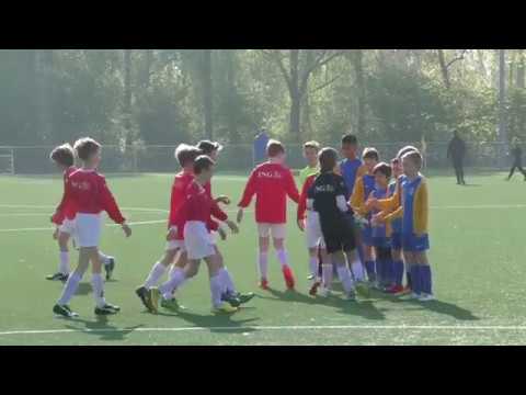 Blauw Geel '38 JO11-7 vs Rhode op 6 mei 2017