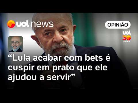 Lula prometer acabar com bets é cuspir em prato que ele ajudou a servir, diz Josias de Souza