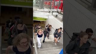 People Run For The Last Train To Berlin #berlin #deutschbahn #berlintrains #csd2025 #berlinpride