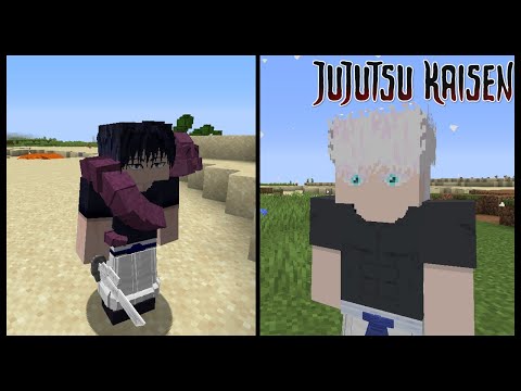 NEW CURSE TECHNIQUES & DOMAIN EXPANSION GOJO'S SIX EYES & MORE!  Minecraft Jujutsu Kaisen Mod Review