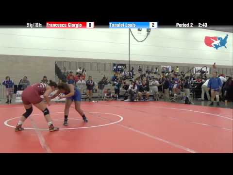 FILA Junior 59 kg / 130 lbs. - Francesca Giorgio vs. Tanalei Louis