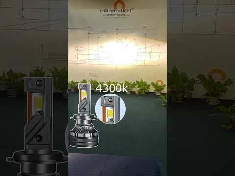 What difference between 4300K and 6000K of the brightest led headlight bulb RX80 #cnsunnylight