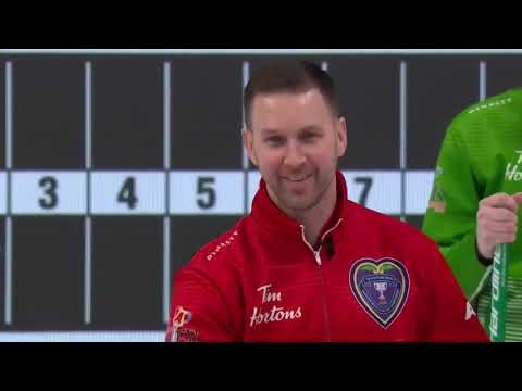 #brier2020 [SF-2E] "You didn't think it was possible!" Gushue (NL) scores 3 vs Dunstone (SK)