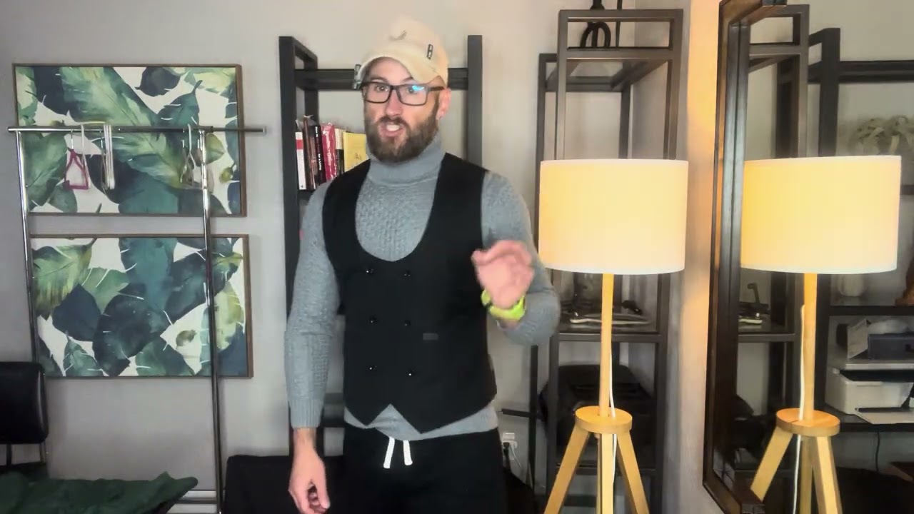 COOFANDY Men's Suit Vest Slim Fit Double Breasted Dress Vest Casual Business Formal Waistcoat