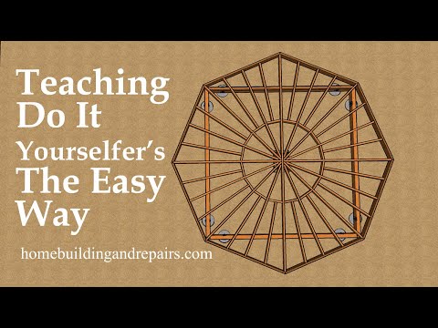 How To Build Octagon Shaped Deck on Square Foundation or Beams - Easy Construction Tutorials