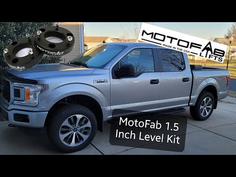 MotoFab 1.5 -Inch Front Leveling Kit on my 2020 F-150 STX Crew