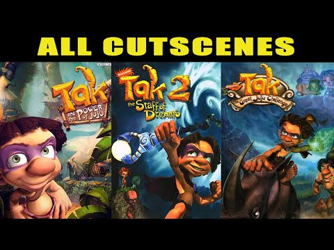 ALL TAK CUTSCENES (Tak and the Power of Juju, The Staff of Dreams, The Great Juju Challenge) 1080p