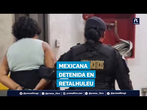 Capturan a mexicana con posible droga en Retalhuleu durante inspección policial