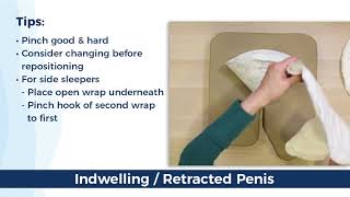 How to apply QuickChange Penile Incontinence Wrap