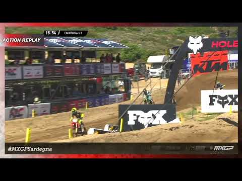 Prugnieres vs Gweder | EMX250 Race 1 | MXGP of Sardegna 2022 #MXGP #Motocross