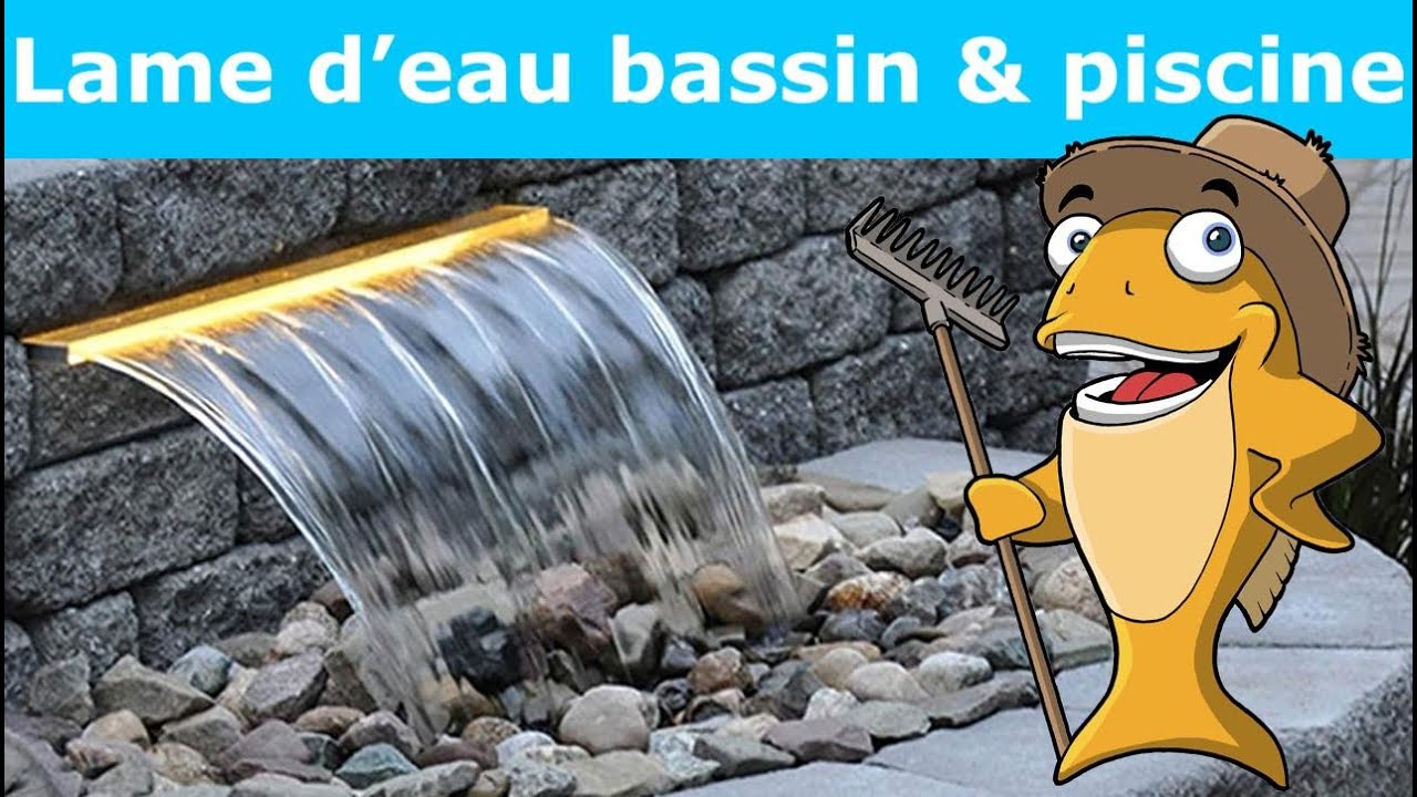 Watch Cascade Préformée Pour Bassin Now Cascade - Lame D'Eau Inox Pour Bassin - Piscine et Fontaine