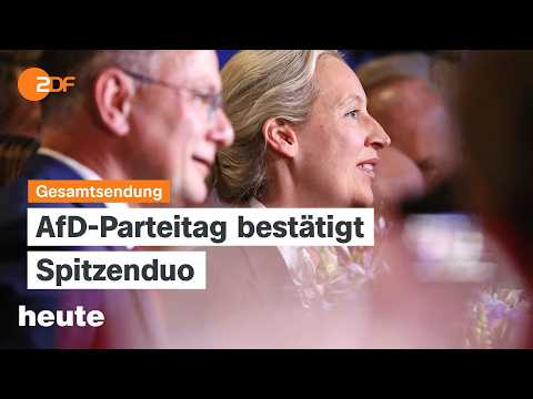 Video Thumbnail: heute 19:00 Uhr vom 04.07.2026 AfD-Parteitag, Trauerfeier in Iran