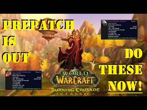 Ten Things You SHOULD Be Doing During Prepatch!