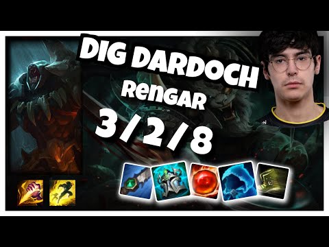 DIG Dardoch Rengar JUNGLE (3/2/8) vs Gragas Gameplay Replay - Patch 10.22