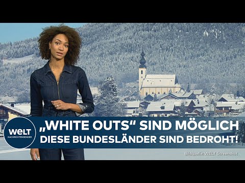 WETTER: "White Outs" möglich! Heftiger Schneefall in Deutschland! Diese Regionen sind betroffen