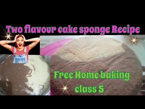 Two flavour cake sponge Recipe in tamil 💟#ytvideos#Freeclassesbypavi#baking#brownie#twoflavour#cakes