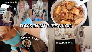 GLOW UP VLOG | new hair, nails, shopping, working out & more