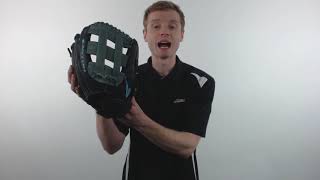 Video thumbnail: Easton Core Pro 12.25" Fastpitch Softball Glove: FP1225BKGY