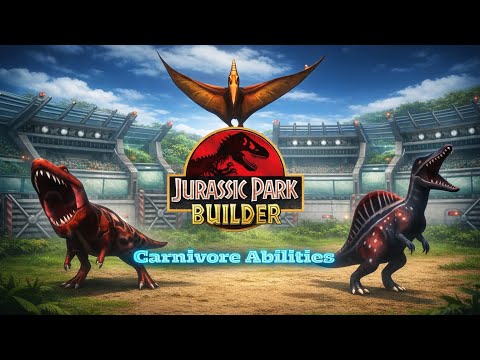 Jurassic Park Builder all Carnivore Abilities 