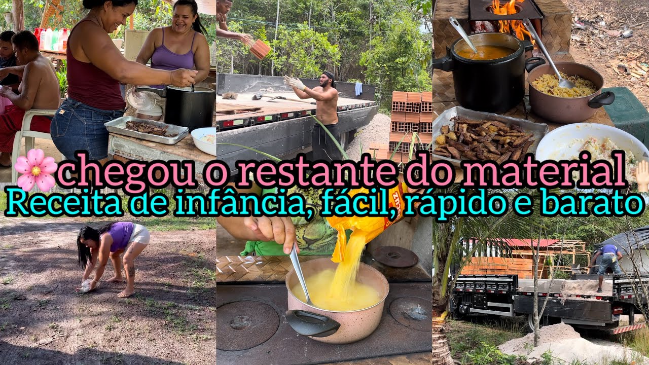🌸VOLTAMOS COM TUDO/CHEGOU O RESTANTE DO MATERIAL/ROTINA NA OBRA#gratidão/RECEITA DE MÃE/ELYELMA REIS