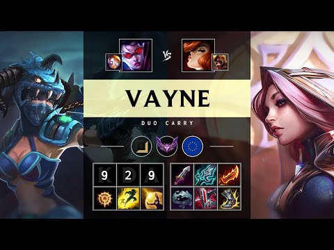 Vayne ADC vs Miss Fortune: Unstoppable - EUW Master Patch 14.19