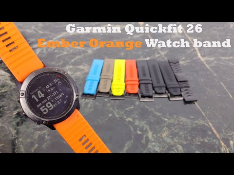 Garmin Quickfit 26 Ember Orange Watch Band Review