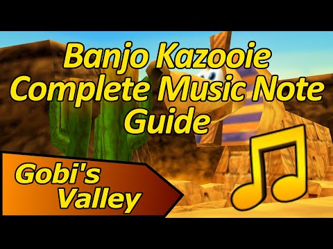 How to Collect All Music Notes on Gobi's Valley - Banjo Kazooie Complete Music Note Guide