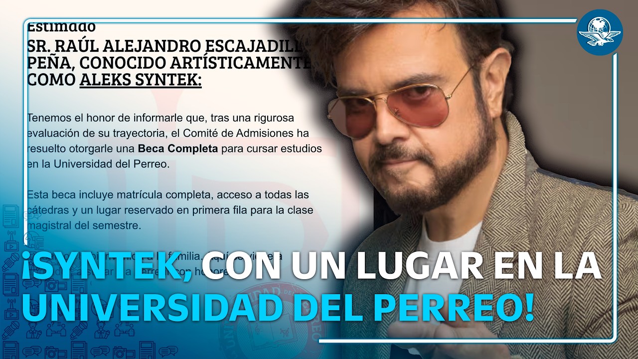 ¿Aleks Syntek va a la Universidad del Perreo? Recibe peculiar invitación tras polémica
