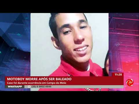 Motoboy morre após ser baleado em ação da PM em Campo do Meio