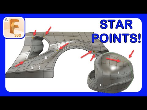Fusion 360 Form Mastery Part 37 - What are Star Points and How To Work With Them | #Fusion360