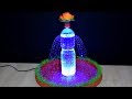 How to make Tabletop Fountain with plastic bottle and Led very easy and fast / DIY