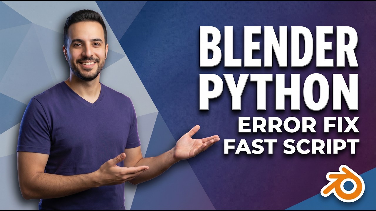 Blender Python Error Fix (Fast Script Solution)