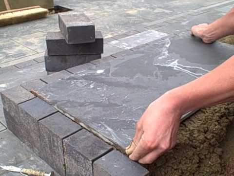 Slate for a patio