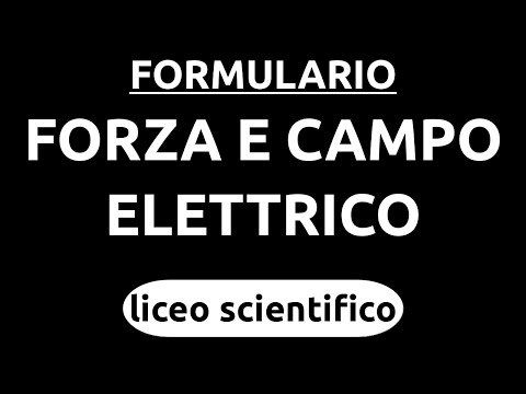 All Formulas - Force and Electric Field