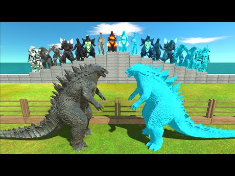 Godzilla VS Ice Itself - Animal Revolt Battle Simulator