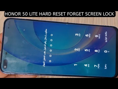 HONOR 50 LITE HARD RESET FORGET SCREEN LOCK 2023