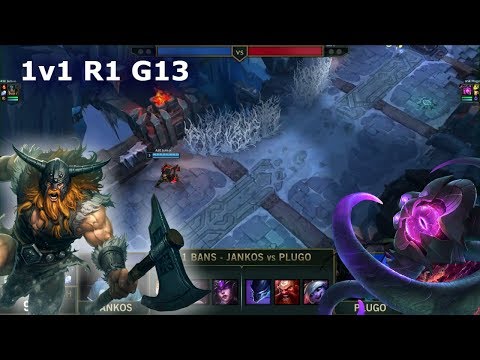 Jankos Olaf vs Plugo Vel'Koz | 1vs1 Round 1 2019 All-Star Las Vegas | LEC vs LLA