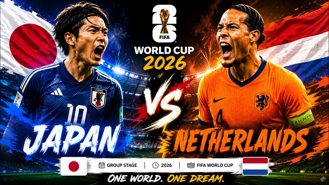 FIFA World Cup 2026 LIVE: JAPAN vs NETHERLANDS Football Game LIVE From Dallas, Texas