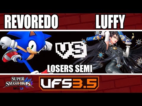 UFSmash 3.5 - Wii U - BC|Revoredo (Sonic) VS FDP|Luffy (Bayonetta) - Losers Semi-Final