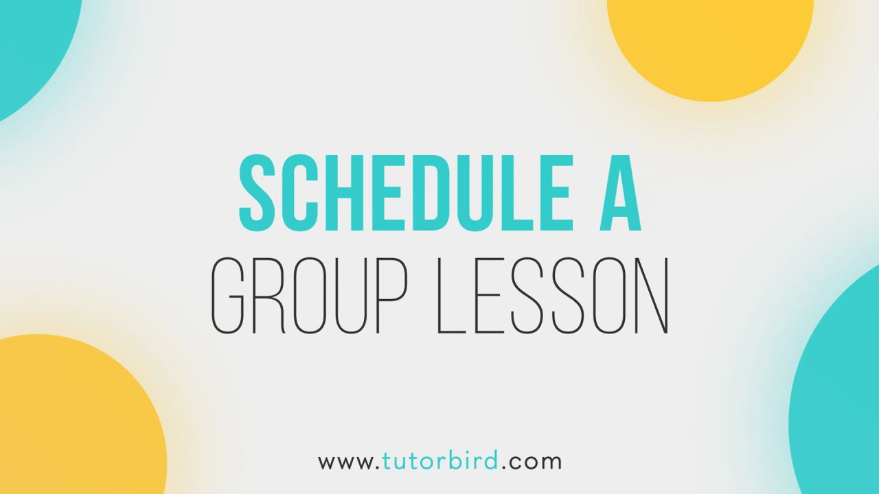 Schedule A Group Lesson
