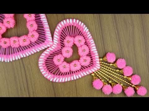 Woolen Craft Idea - Beautiful Woolen Door/Wall Hanging...