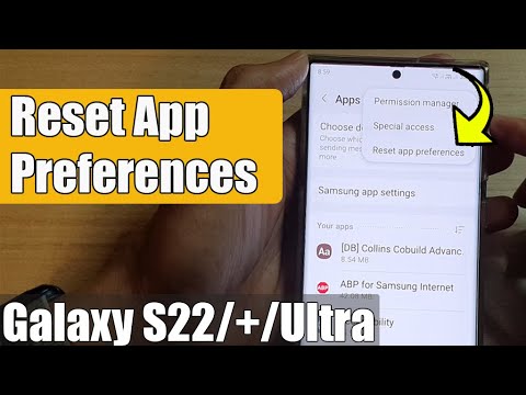 Galaxy S22/S22+/Ultra: How to RESET APP PREFERENCES