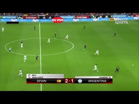 España vs Argentina 6-1 partido completo  FULL HD 03/27/18.