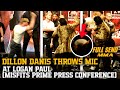 DILLON DANIS THROWS MIC AT LOGAN PAUL (MISFITS BOXING PRESS CONFERENCE)