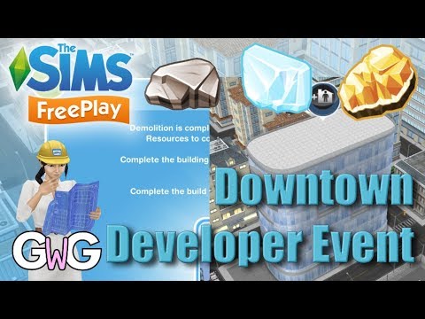 The Sims Freeplay- Downtown Developer 1 Event