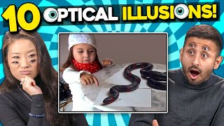 Adults React To 10 Mind Blowing Optical Illusions