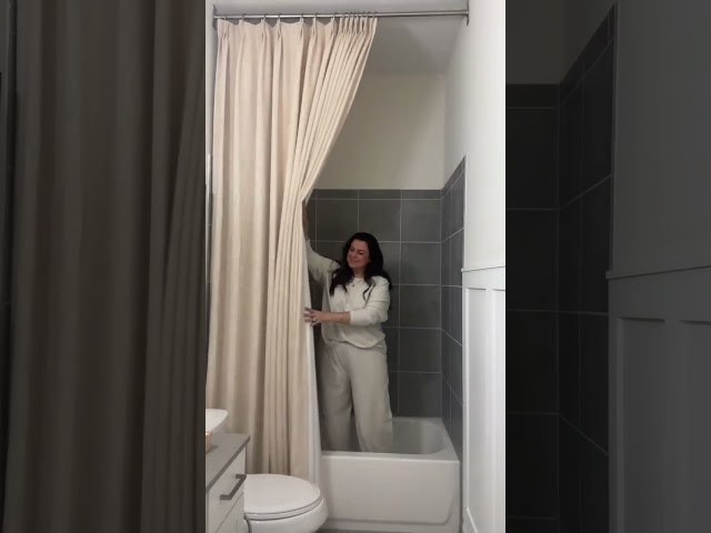 Vídeo relacionado con volumoon Cortina de Ducha de 120 x 180 cm, con 12 Anillos de Cortina de Ducha, Impermeable, Antibacteriana, Diseño de Pato, para Decoración del Hogar y el Baño del Hotel