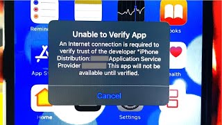 Unable to verify app an internet connection is required | How to Fix unable to verify app iOS 17
